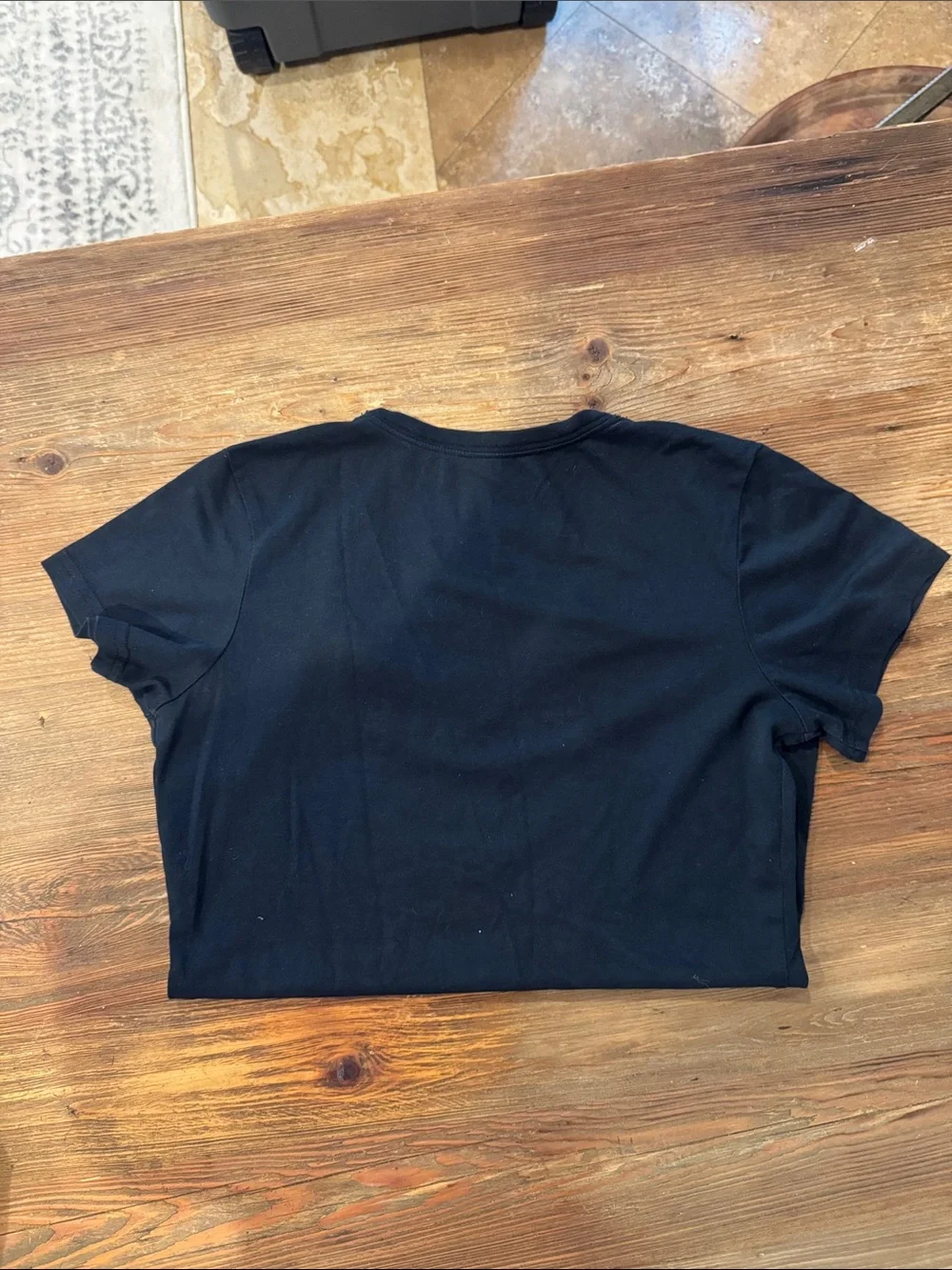 Nike Black V-Neck Dri-FIT Short Sleeve Tee